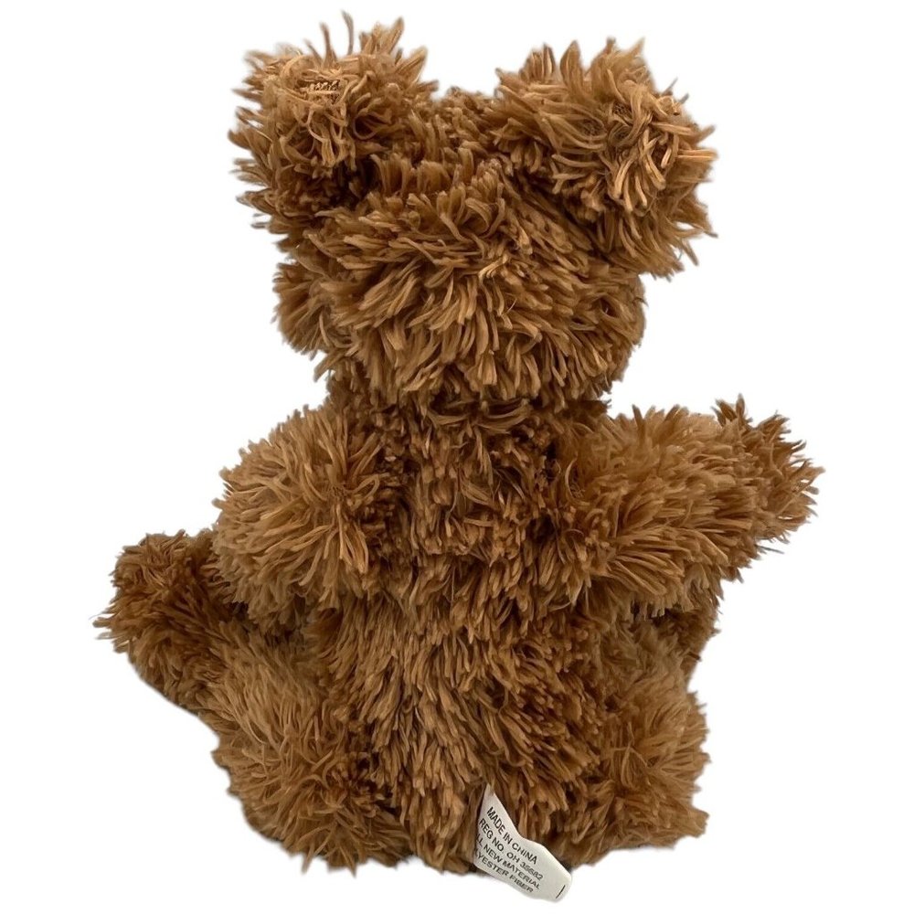 Small Fluffy Tan Brown Jointed Teddy Bear 7 in Plush Stuffed Animal Retro - Picture 3 of 8